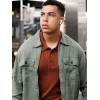 Marcus Scribner Boston Blue Grey Cotton Jacket