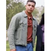 Marcus Scribner Boston Blue Grey Cotton Jacket