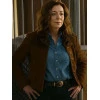 Margaret Devereaux Tulsa King Brown Suede Jacket