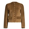 Margaret Devereaux Tulsa King Brown Suede Jacket