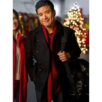 Mario Lopez The Christmas Spark Black Coat