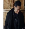 Mario Lopez The Christmas Spark Black Shearling Coat