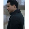 Mario Lopez The Christmas Spark Black Shearling Coat