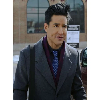 Mario Lopez The Christmas Spark Grey Wool Coat