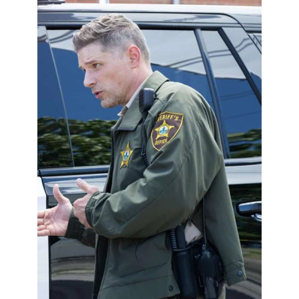 Matt Lauria Sheriff Country Green Jacket