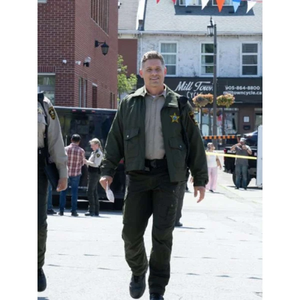 Matt Lauria Sheriff Country Green Jacket