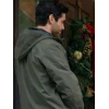 Matthew Daddario A Bills Love Story 2025 Green Hooded Jacket