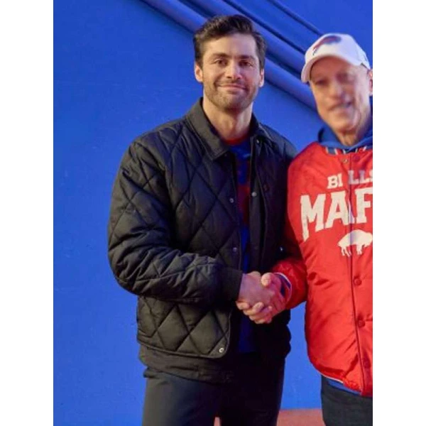 Matthew Daddario A Bills Love Story Black Quilted Jacket