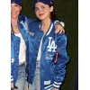 Maude Apatow World Series LA Dodgers Blue Jacket