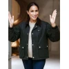 Meghan Markle With Love Meghan Black Jacket