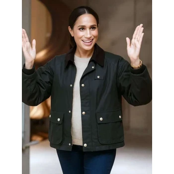 Meghan Markle With Love Meghan Black Jacket