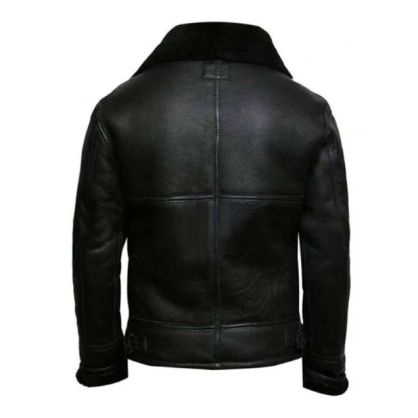 Men Black Aviator Jacket