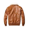 Men Brown A2 Flight Leather Jacket