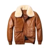 Men Brown A2 Flight Leather Jacket