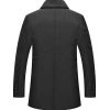Men Double Breasted Grey Peacoat