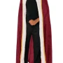 Men Maroon Velvet Monarch Cape
