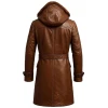 Men Shearling Brown Leather Coat