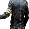 Zipper Men Vintage Black Leather Motorcycle Jacket Zipper Men Vintage Black Leather Motorcycle Jacket
