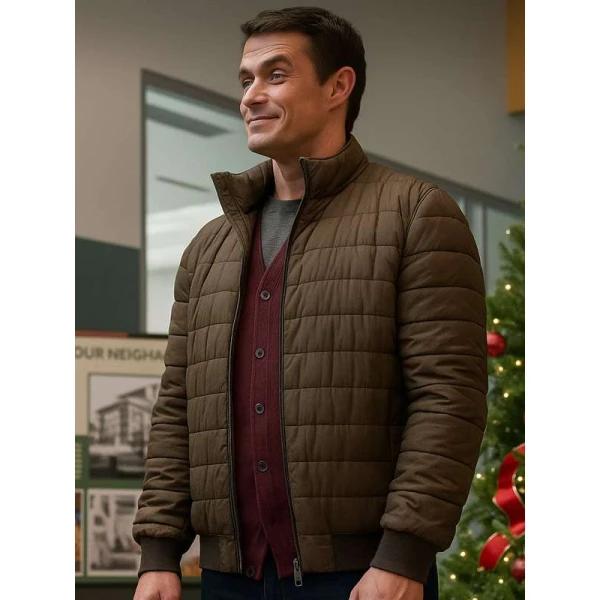 Merry Christmas Ted Cooper Robert Buckley Brown Jacket