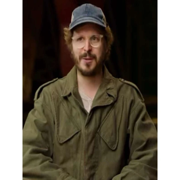 Michael Cera The Running Man 2025 Green Jacket