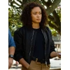 Michelle Mackey NCIS Sydney Black Bomber Jacket