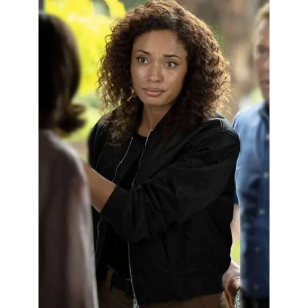 Michelle Mackey NCIS Sydney Black Bomber Jacket