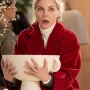 Michelle Pfeiffer Oh What Fun Red Wool Coat