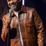 Mike Epps Brown Trucker Leather Jacket