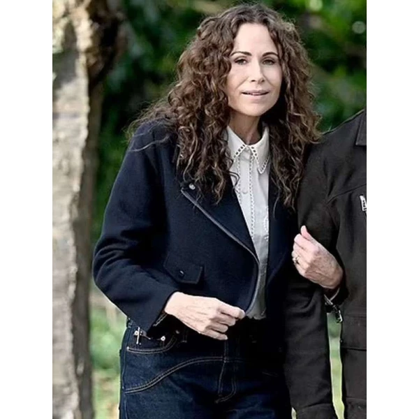 Minnie Driver Run Away Black Wool Jacket