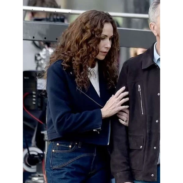 Minnie Driver Run Away Black Wool Jacket