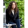 Minnie Driver Run Away Black Wool Jacket