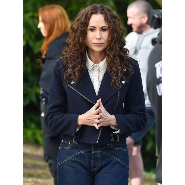 Minnie Driver Run Away Black Wool Jacket