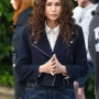 Minnie Driver Run Away Black Wool Jacket