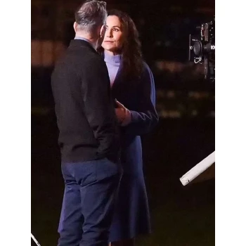 Minnie Driver Run Away Trench Wool Coat