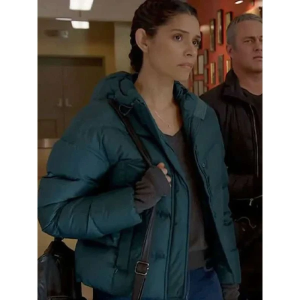 Miranda Rae Mayo Chicago Fire S13 Puffer Jacket