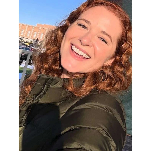 Mistletoe Murders 2025 Sarah Drew Puffer Jacket