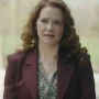 Mistletoe Murders S02 Sarah Drew Maroon Trench Coat