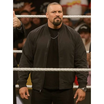 Monday Night RAW Bron Breakker Black Bomber Jacket