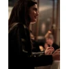 Monica Barbaro Crime 101 Black Leather Jacket