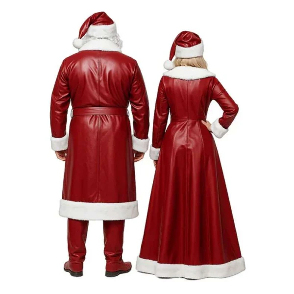 Mr and Mrs Santa Claus Leather Costume