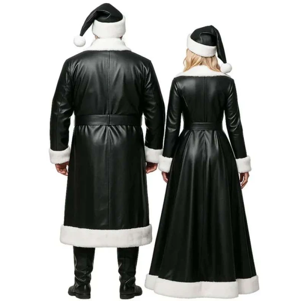 Mr and Mrs Santa Claus Leather Costume
