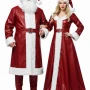Mr and Mrs Santa Claus Leather Costume