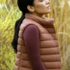 Women’s Brown Fashion Vest Worn by Jackie Howard in Walter Boys