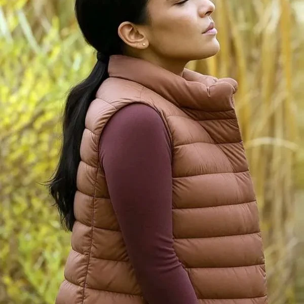 Women’s Brown Fashion Vest Worn by Jackie Howard in Walter Boys Women’s Brown Fashion Vest Worn by Jackie Howard in Walter Boys