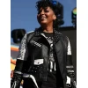 NASCAR Championship Alicia Taylor Studded Leather Jacket