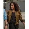 NCIS Sydney S03 Olivia Swann Brown Bomber Jacket