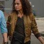 NCIS Sydney S03 Olivia Swann Brown Bomber Jacket