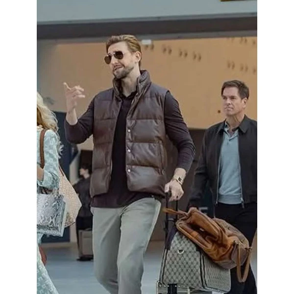 NCIS Inspired Tony & Ziva Classic Brown Puffer Vest