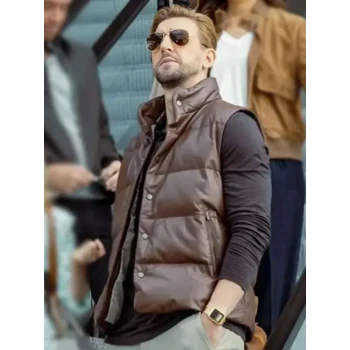 NCIS Inspired Tony & Ziva Classic Brown Puffer Vest