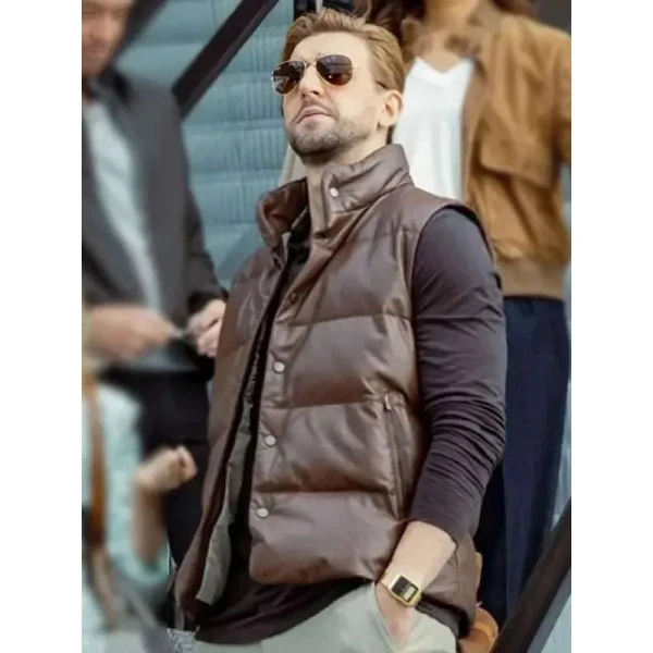 NCIS Inspired Tony & Ziva Classic Brown Puffer Vest